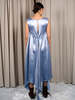 Collina Strada Satin Dara Dress - Sky - Thumbnail 5