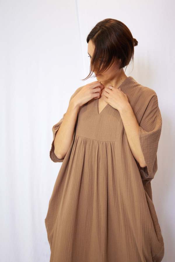 loose gauze dress Black Gauze Linen Dress "Kate", Loose Dress Linen