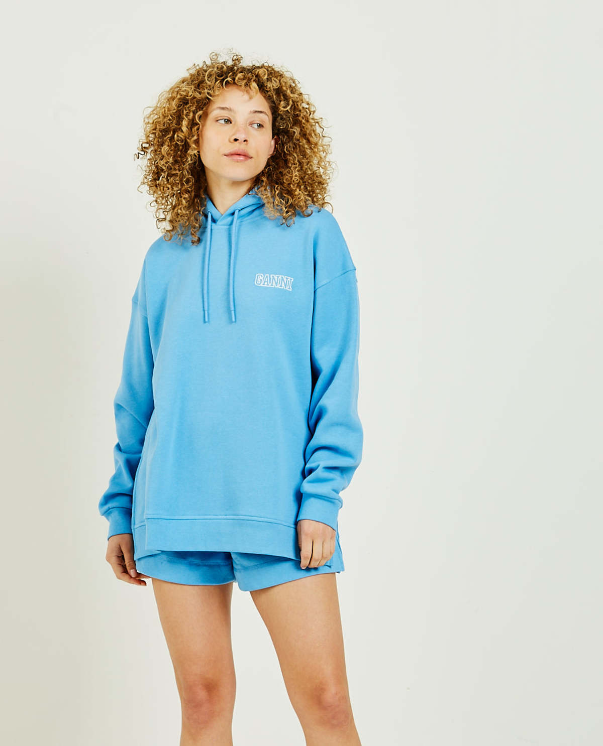 その他 Ganni FW24 OVERSIZE SWEATSHIRT (T3945_073) Aqua Foam Mint Green Isoli Oversized Sweatshirt | GANNI BG