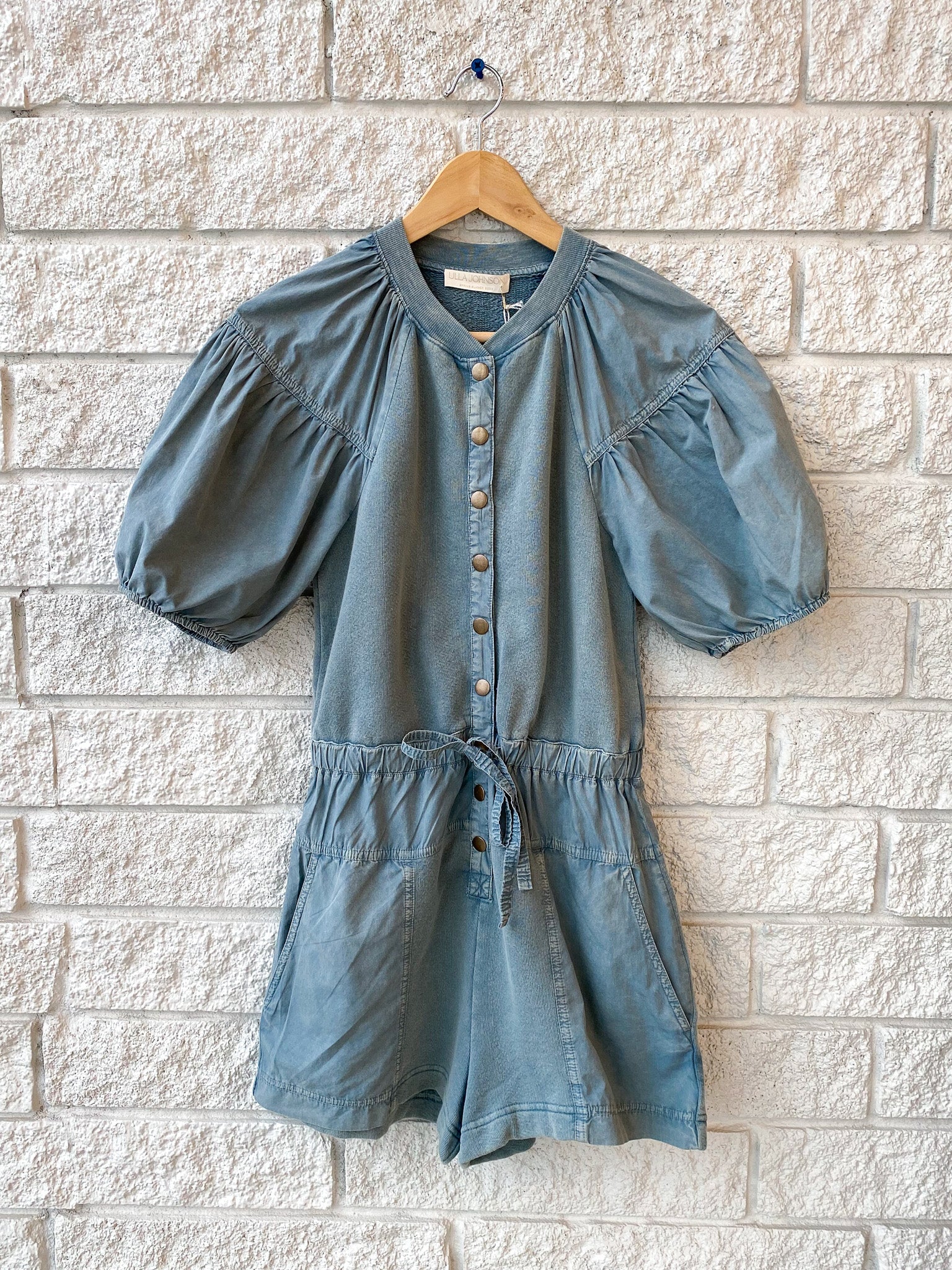 Ulla Johnson Owen Romper - Salt Water | Garmentory