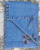 VINTAGE Auntie Oti MENDED FLORAL THROW - Blue - Thumbnail 2