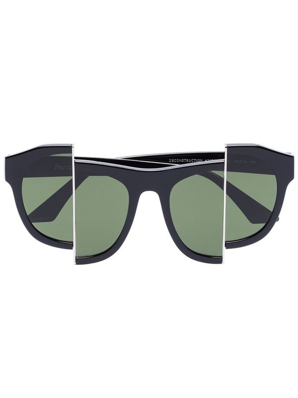 MATTER MATTERS Percy Lau Axis Y Sunglasses - Black/Green | Garmentory