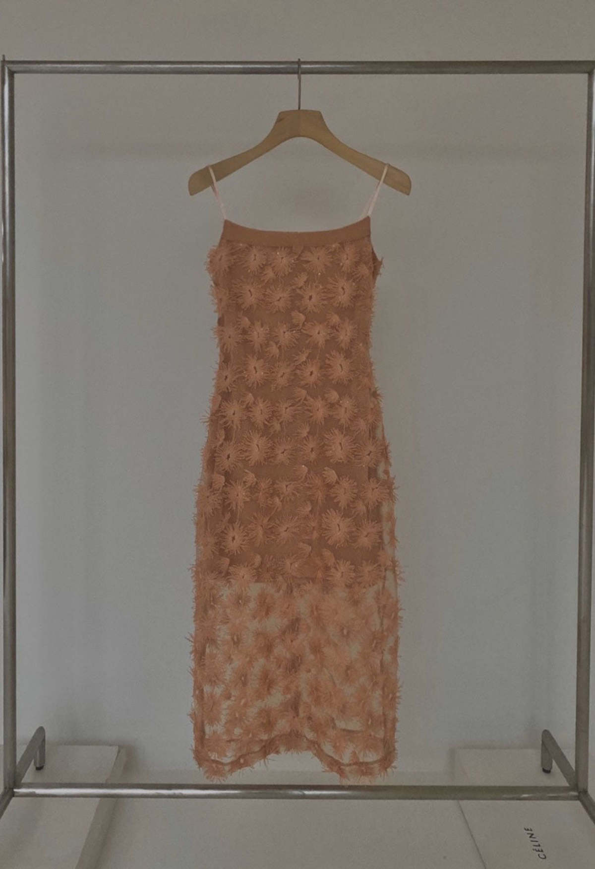 NKC Tuft Flower Dress - Blush Glitter - Image 1 of 1