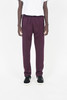FOUR HORSEMEN Pintuck Straight Track Pant - Burgundy  - Thumbnail 1