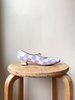 Upcycled Checkered Shoes - white/lavender - Thumbnail 2