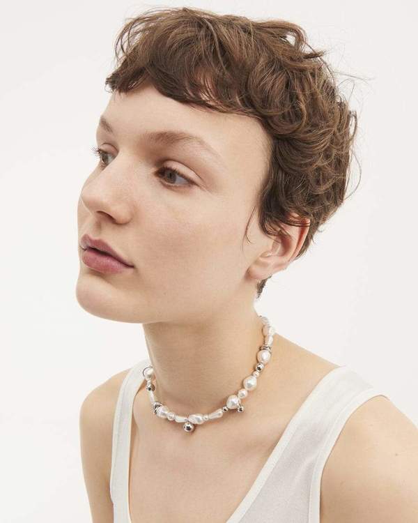 Justine Clenquet Sidney Choker - pearls 