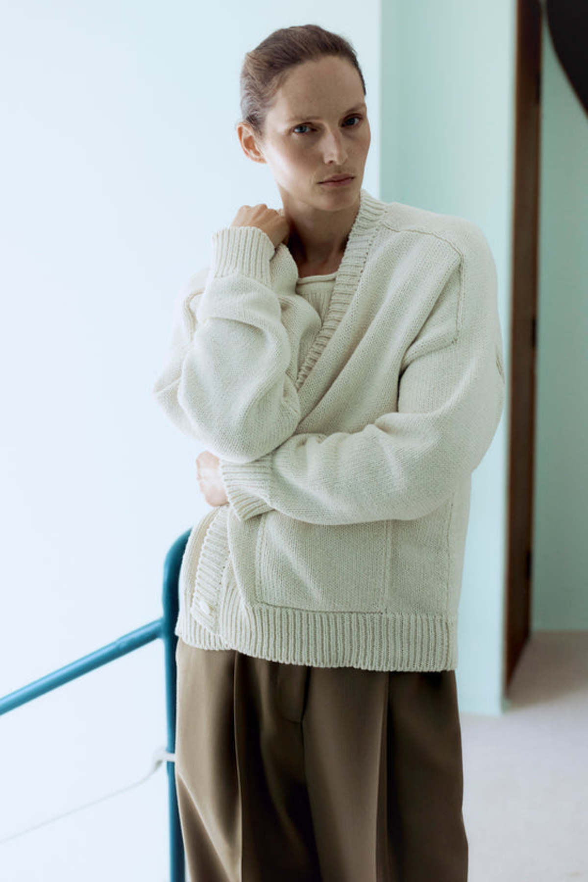 カーディガン cordera COTTON SADDLE CARDIGAN NATURAL Cordera Cotton Saddle Cardigan - Natural | Garmentory