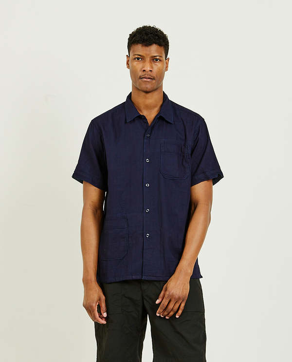 トップス ENGINEERED GARMENTS Camp Shirt Indigo S Engineered Garments Camp Shirt - Indigo | Garmentory
