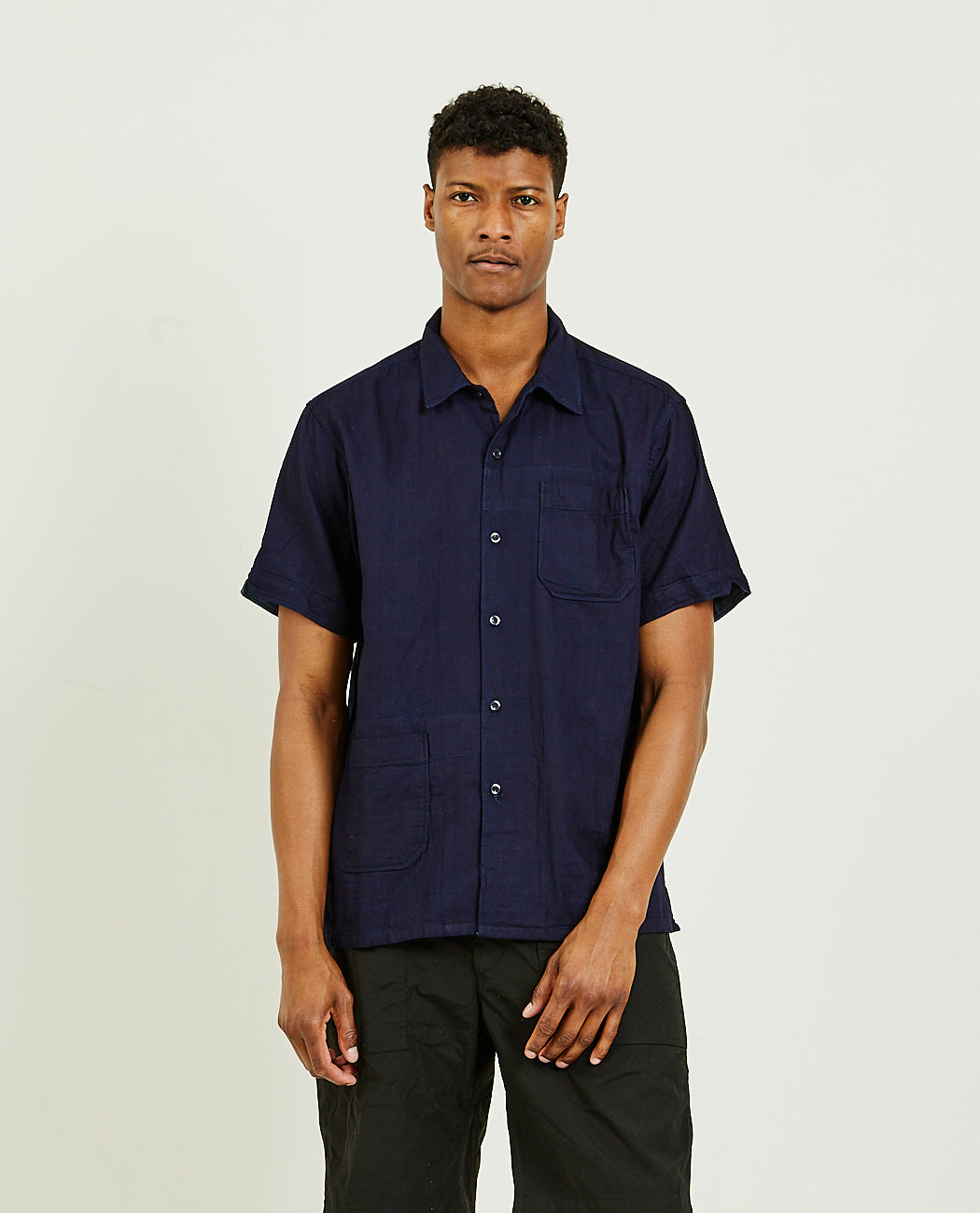 トップス ENGINEERED GARMENTS Camp Shirt Indigo S Engineered Garments Camp Shirt - Indigo | Garmentory