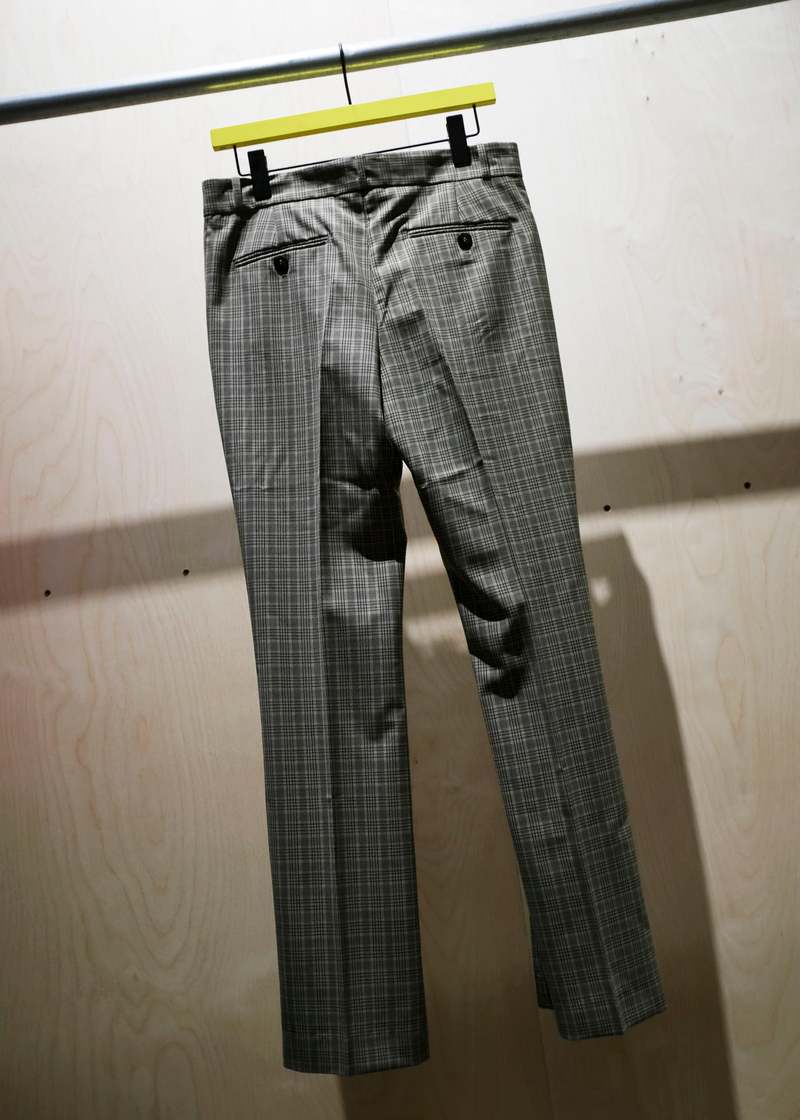 Ernest W. Baker Check Virgin Wool Flare Trousers - Brown | Garmentory