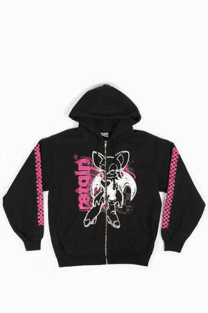 Stray Rats Sonic The Hedgehog Edition Rouge Ratgirl Hoodie - Black