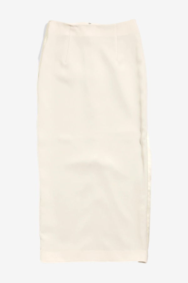 Needles Poly Double Cloth S.L. Pencil Skirt - Beige