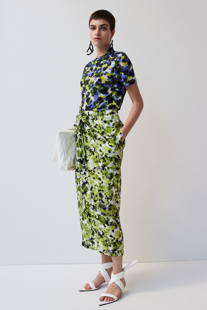 Christian Wijnants TADDEO TEE - LIME PURPLE ARENARIA