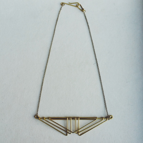 Hellbent Sarah Deco Chevron Necklace Hellbent Sarah Deco Chevron Necklace