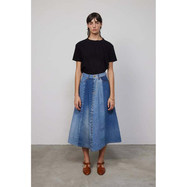 B SIDES Simone Skirt - blue | Garmentory