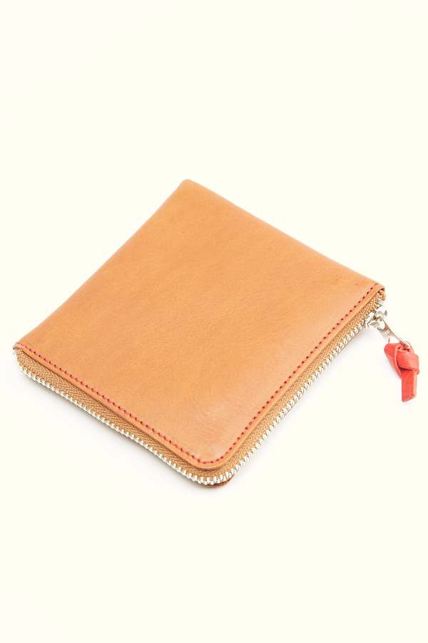 Beams Plus Double Zip Wallet - Brown/Red
