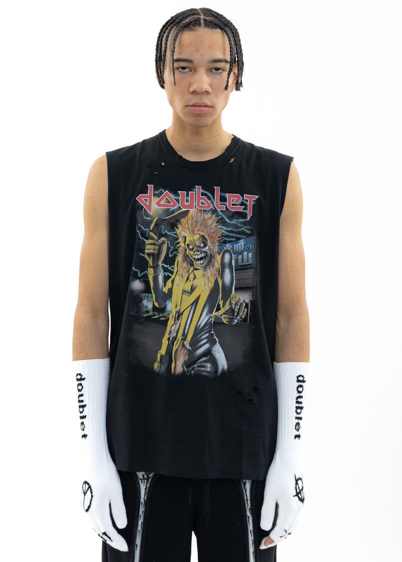 黒 24AW doublet ZOMBIE SILHOUETTE T-SHIRT 黒 24AW doublet ZOMBIE SILHOUETTE T-SHIRT 黒 24AW doublet