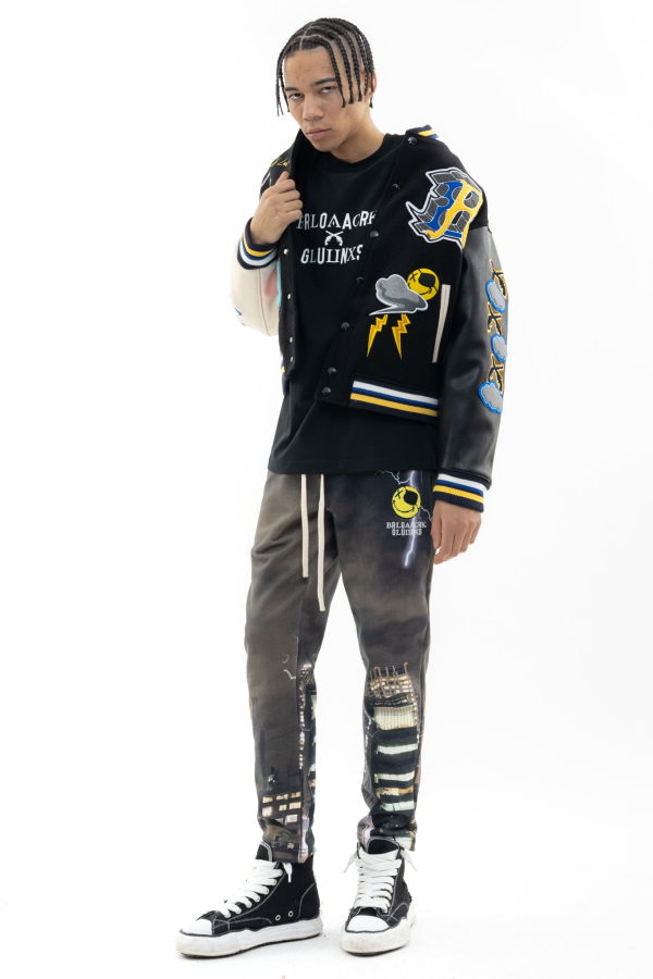 Black Lux Multi Black Lux X roarguns Flash Sweatpants