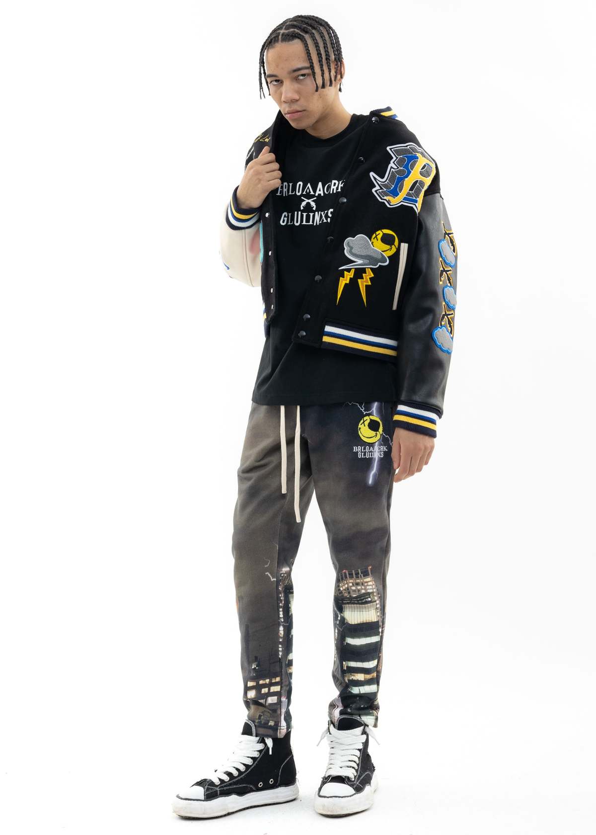 Black Lux Multi Black Lux X roarguns Flash Sweatpants - Image 1 of 9