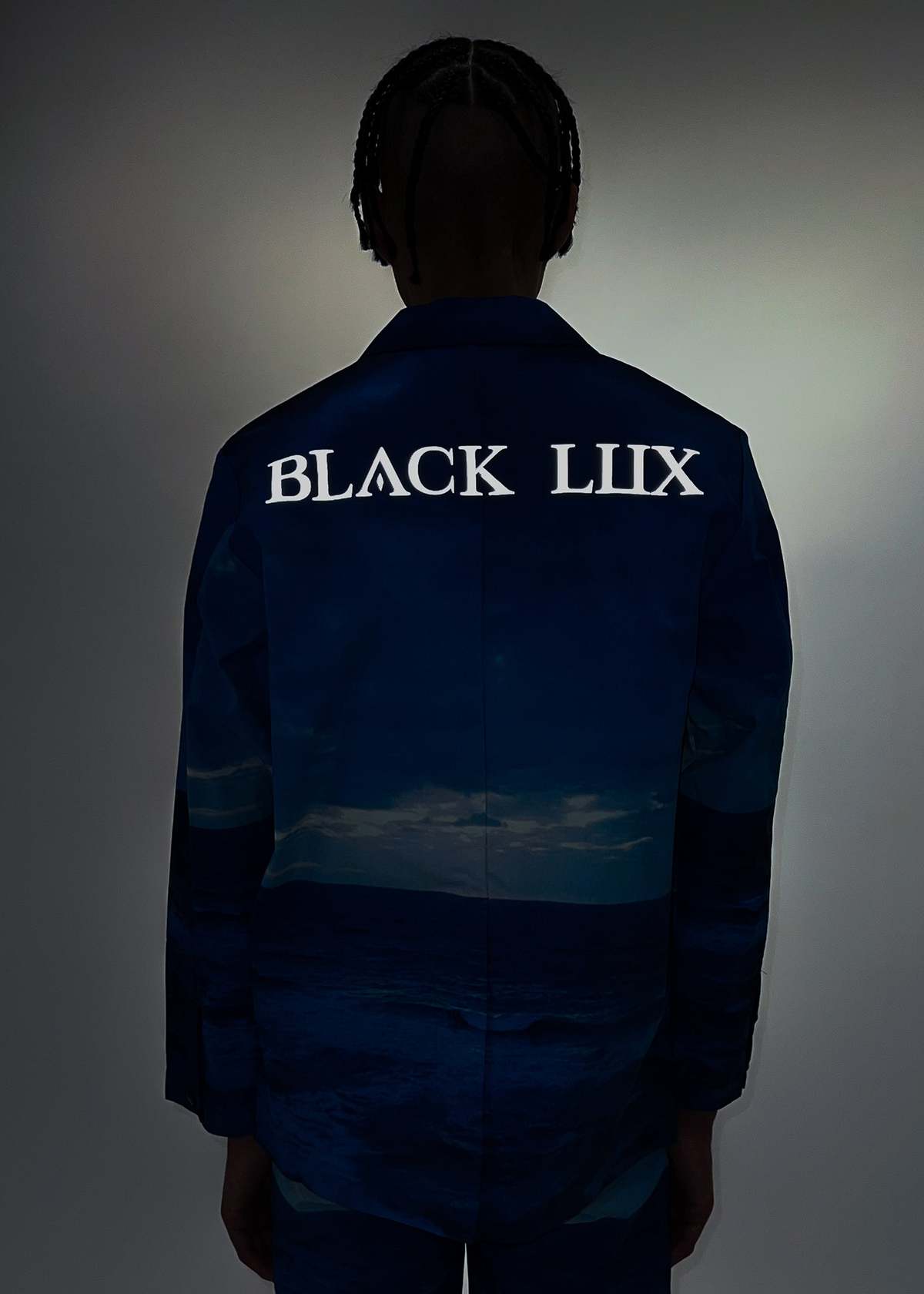 Black Lux Multi Water Printed Blazer - Image 4 of 7