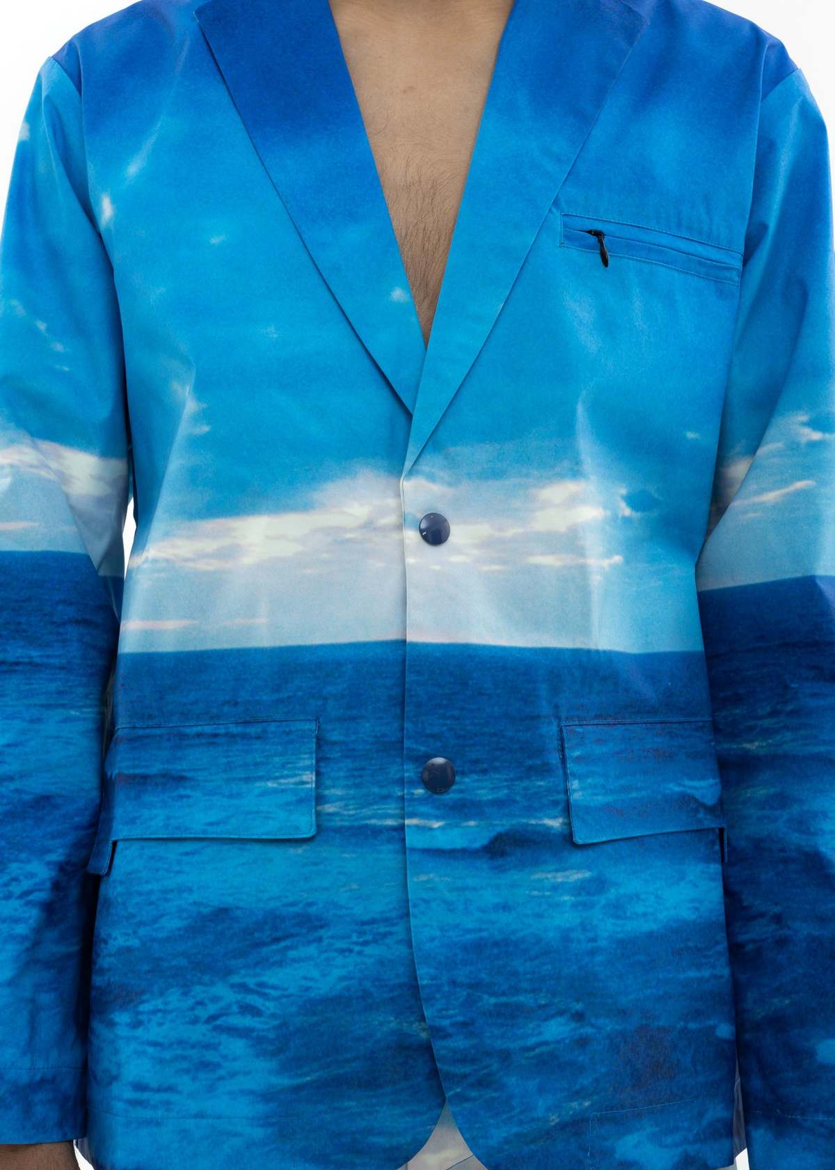 Black Lux Multi Water Printed Blazer - Image 5 of 7