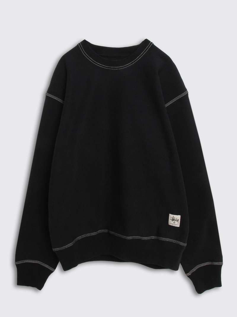 Stüssy Contrast Stitch Label Crew Sweatshirt Stüssy Contrast Stitch Label Crew | Freshlabels.com