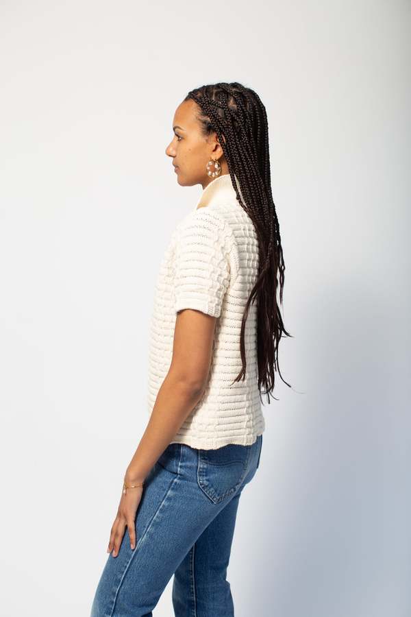 Preservation Vintage Knit Top - Cream 