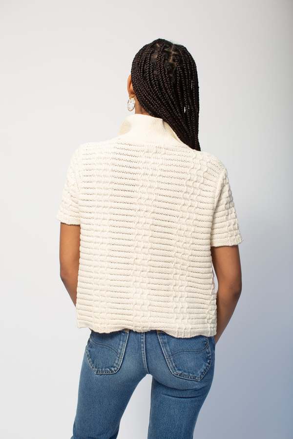 Preservation Vintage Knit Top - Cream 