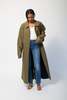 Preservation Vintage Trench Coat - Dark Green - Thumbnail 2