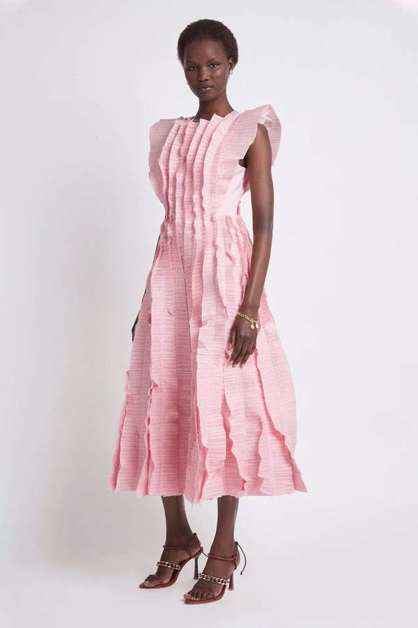 Aje Hybrid Midi Dress