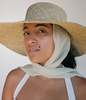 Clyde PEARL STRAW HAT - APRICOT - Thumbnail 1