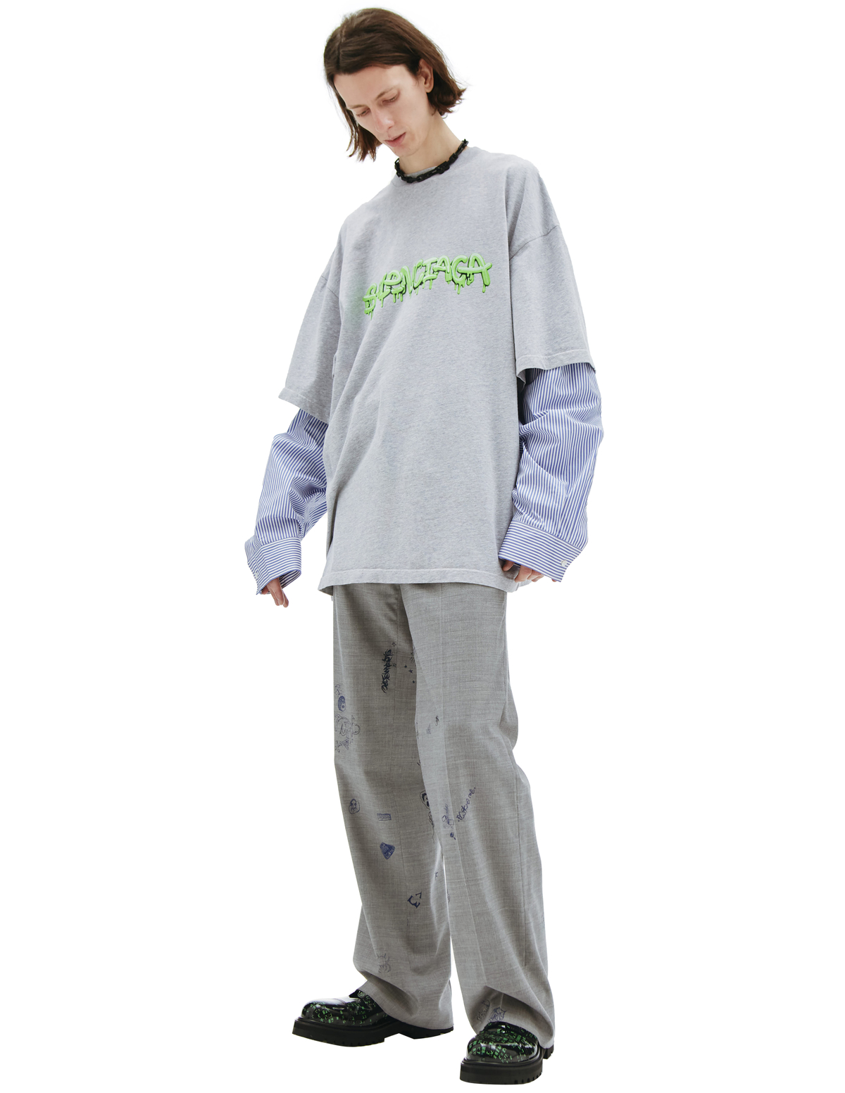 Balenciaga Slime-print Longsleeve - Multicolor | Garmentory