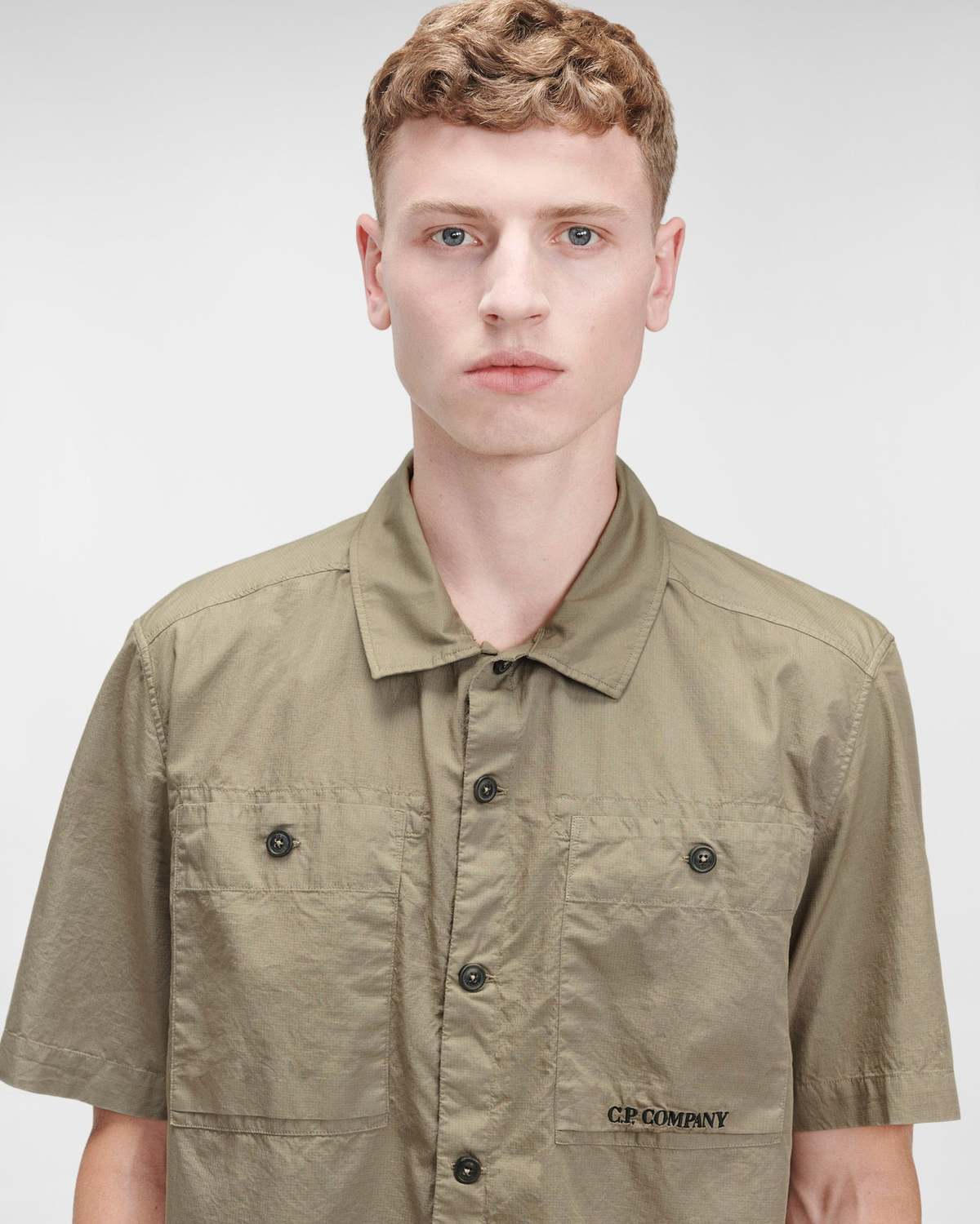 CP company Cotton Ripstop Short Sleeve Shirt - Seneca Rock
