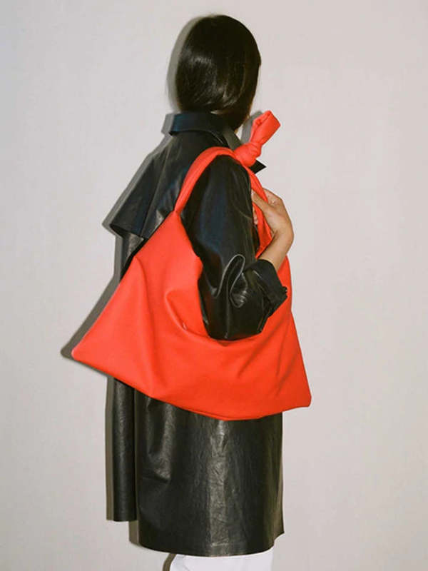 KASSL EDITIONS Square Rubber Bag - Poppy | Garmentory