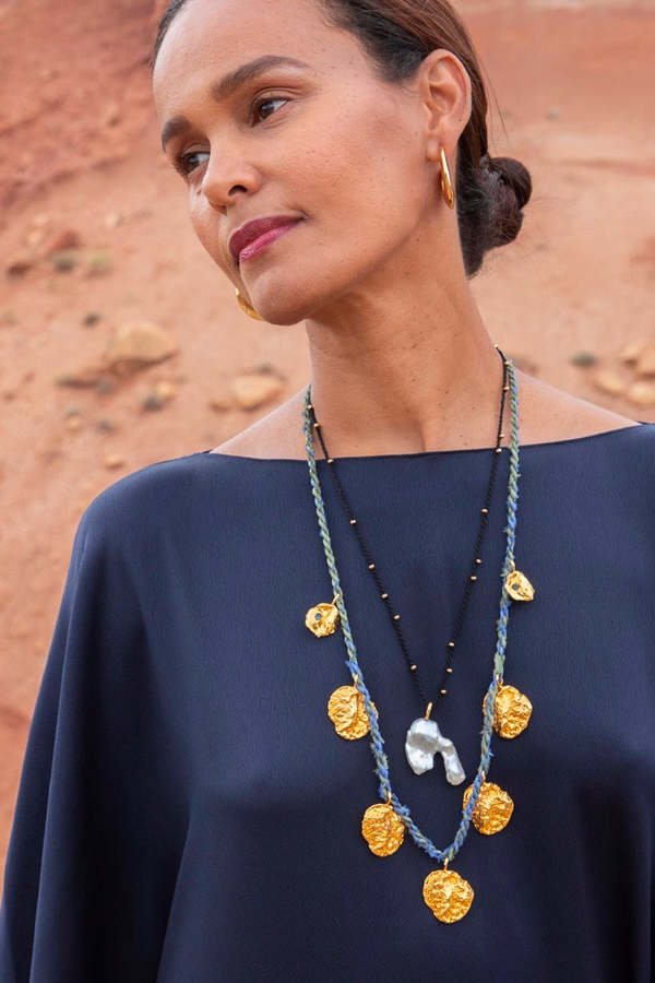 Lizzie Fortunato Nacre Necklace - Gold 