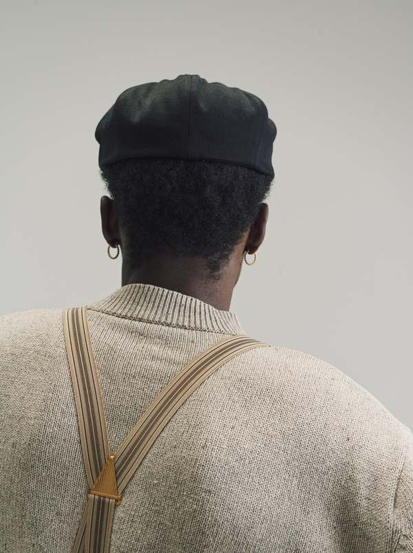 Taiga Takahashi Cotton Newsboy Cap - black | Garmentory