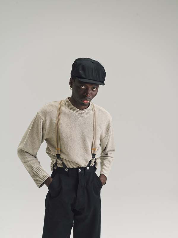 Taiga Takahashi Silk V-Neck Sweater - Ivory | Garmentory