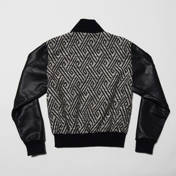 MÂCONNAIS VÂRSITY JACKET - Black/Print MÂCONNAIS VÂRSITY JACKET - Black/Print