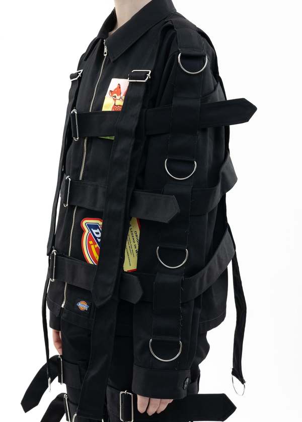 KIDILL × Dickies Chaos Bondage Jacket - Black | Garmentory