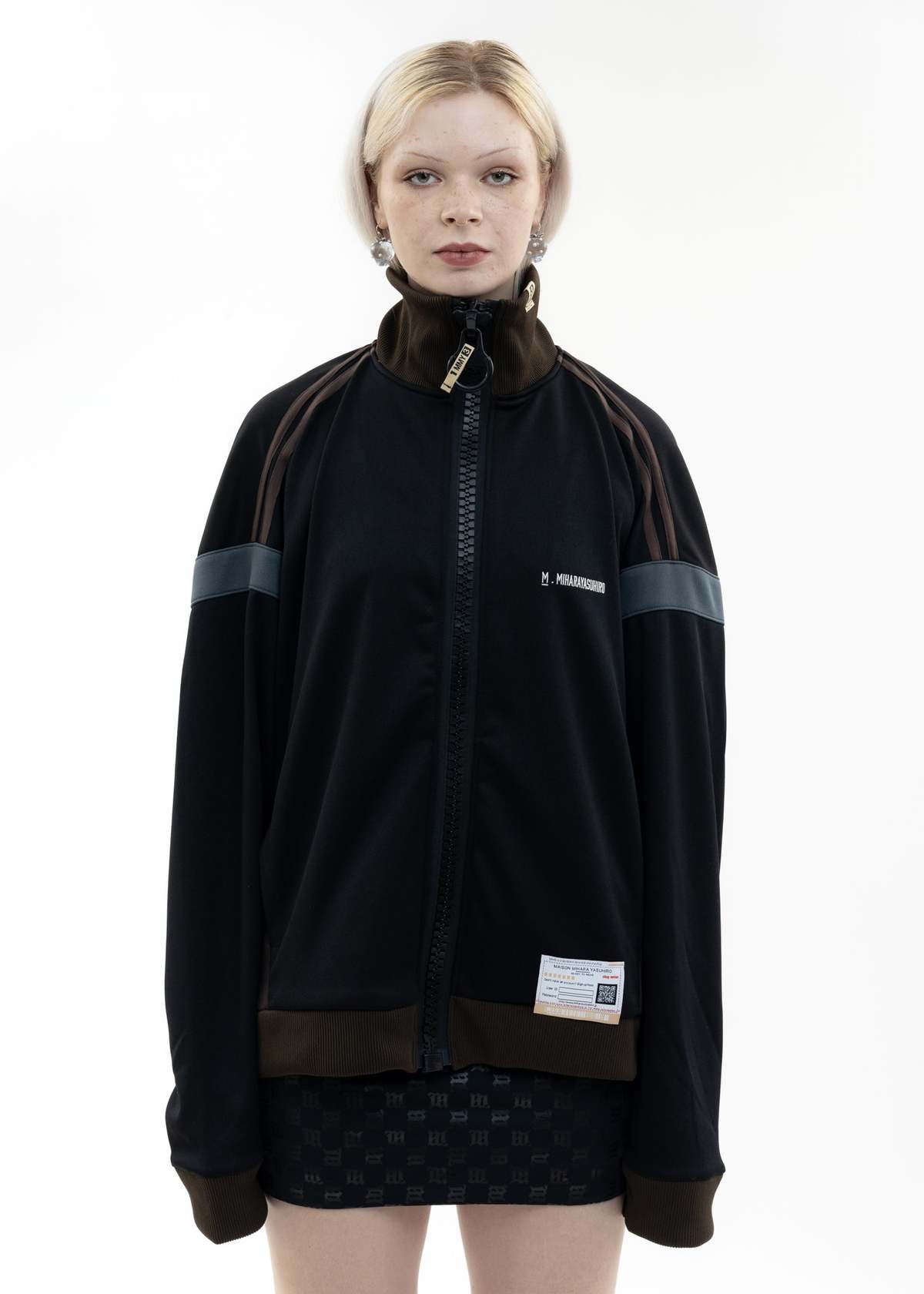 Mihara Yasuhiro Wide Back Track Jacket - Black | Garmentory