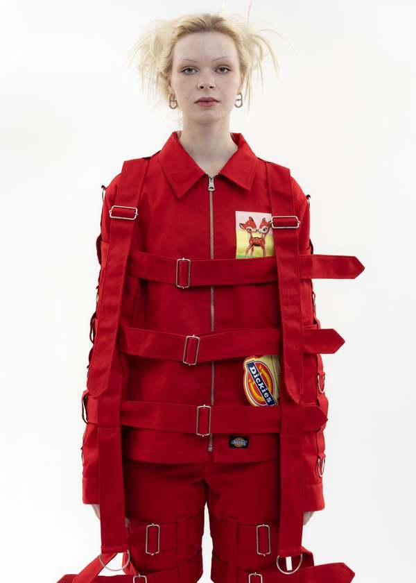 KIDILL × Dickies Chaos Bondage Jacket - Red | Garmentory