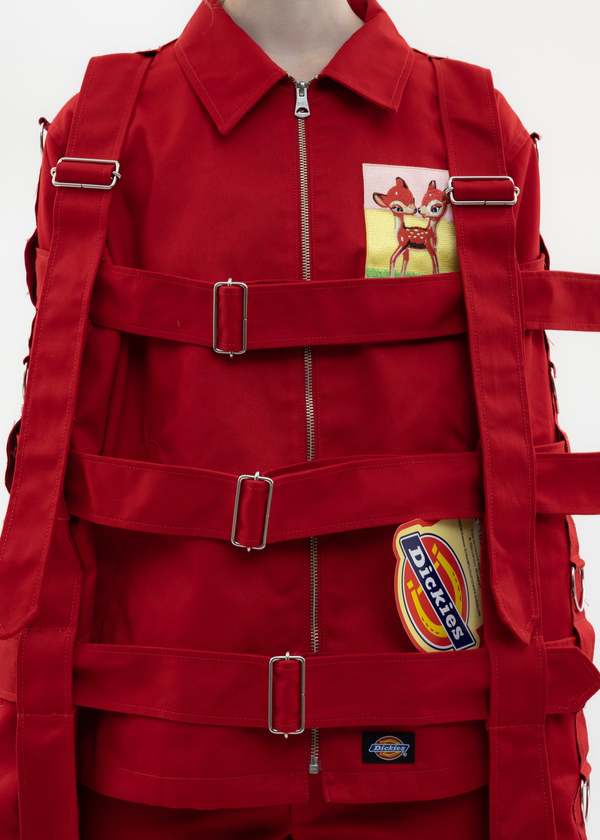 KIDILL × Dickies Chaos Bondage Jacket - Red | Garmentory
