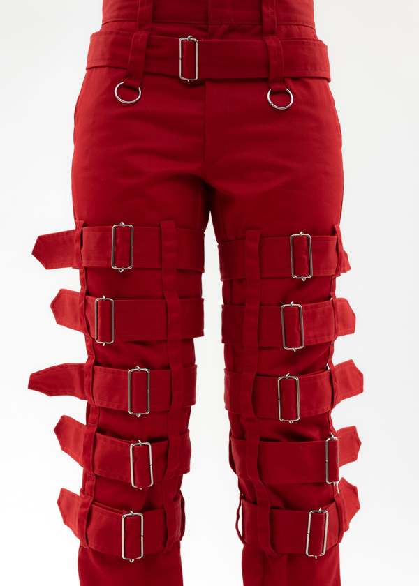 KIDILL × Dickies Chaos Bondage Pants - Red | Garmentory
