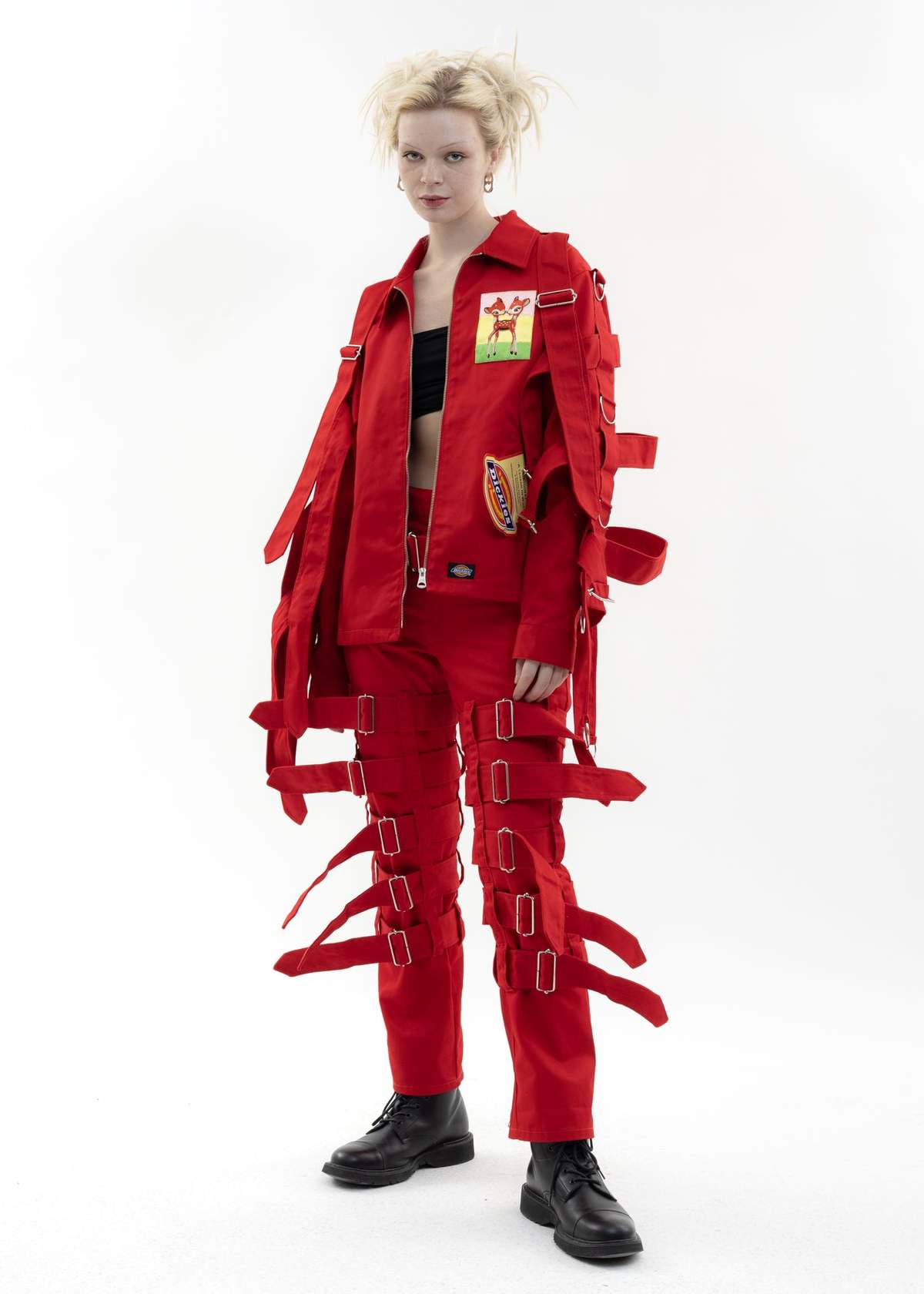 KIDILL × Dickies Chaos Bondage Pants - Red | Garmentory