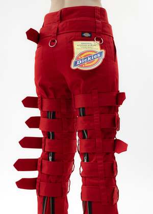 KIDILL × Dickies Chaos Bondage Pants - Red | Garmentory