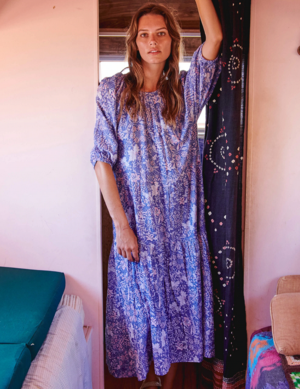 sundry retro floral maxi dress SUNDRY Retro Floral Midi Dress
