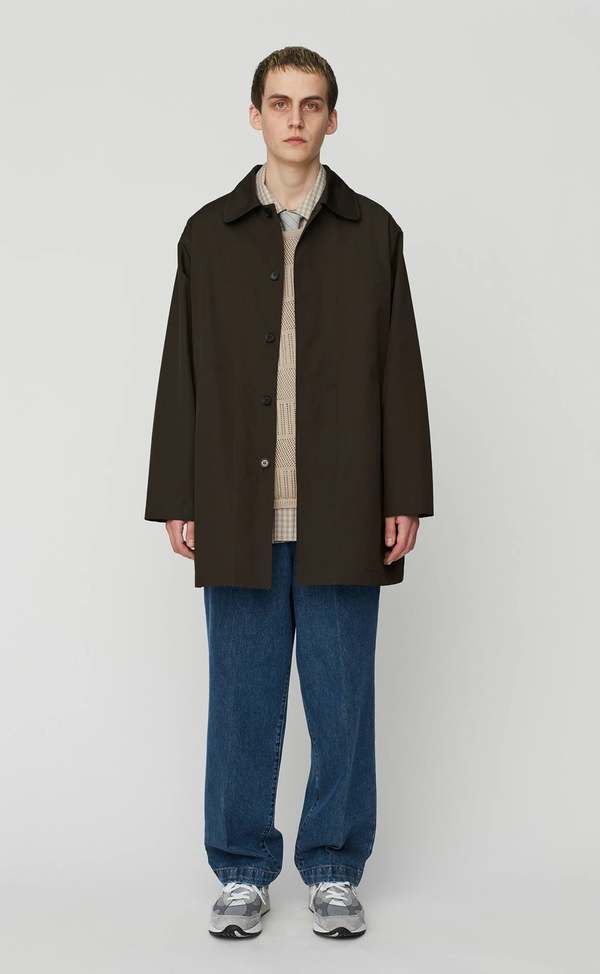mfpen Carless Coat - Dark Brown Canvas | Garmentory