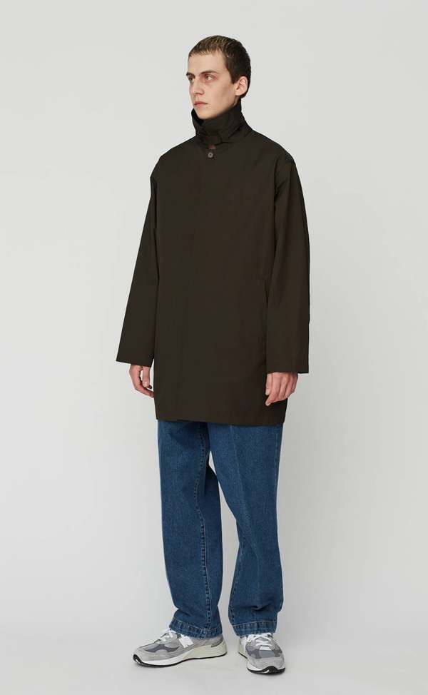 mfpen Carless Coat - Dark Brown Canvas | Garmentory
