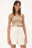 Mundaka ruffle strapless top - beige  - Thumbnail 2