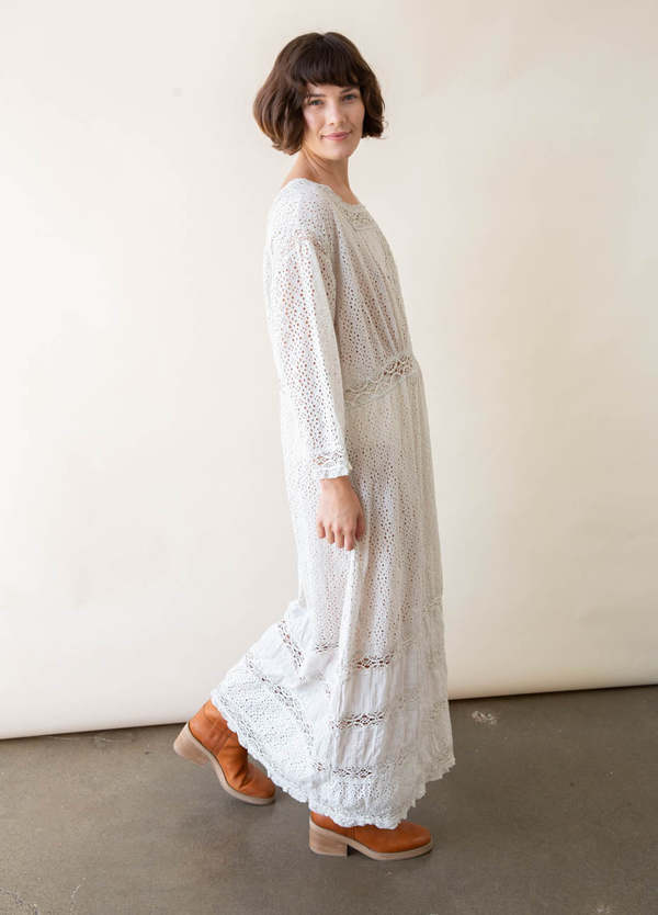 pink dress with long sleeves Chiffon Maxi - Sleeve Swing Silhouette 2623 with long sleeves and Easy Breezy Prism Linen 尺寸:24W SCHL000590_G_XL